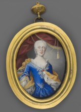 Maria Amelia Habsburg, Archduchess of Austria 1701–1756, unknown painter; knee-length portrait, en