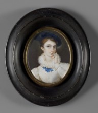 Portrait of Countess Melania Sobanska 1813–1887 née Uruska, painted by Józef Haar 1795–1838. Bust