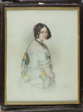 Portrait of Aleksandra, née Stecka, Princess Michal Radziwill. Painter: Jan Ksawery Kaniewski