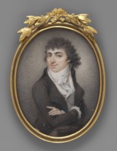 Self-portrait, Kosinski, Józef 1753-1821 painter; Portrait of a young man self-portrait, standing,