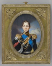Alexander II Romanov 1808–1881, Tsar of Russia; painted by Ivan Winberg fl. 1800–1851. Miniature