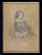 Portrait of a young woman in a crinoline – Seweryn née Potocka? 1795–1871 1st degree v. Izydorowa