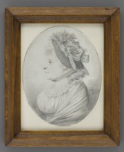 Portrait of an Elderly Woman Wearing a Hat in Profile, Taubert, Gustav Friedrich Amalius 1755-1839