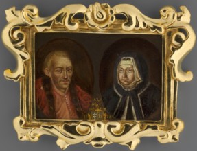 Double portrait of Andrzej Potocki d. 1691, Field Hetman of the Crown, and Anna née Rysinska. Two