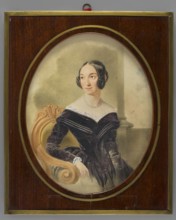 Portrait of Leontyna Eleonora Halpert 1803–1895, outstanding Polish theatre actress. By Stanislaw