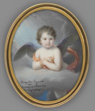 Mieczyslaw Sanguszko-Kowelski 1807-1813 as a little angel, commemorative portrait, Richter, Anton