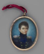 Portrait of Szczepan Siemiatkowski. Miniature portrait, 1817, painted by Felix Stoienski.