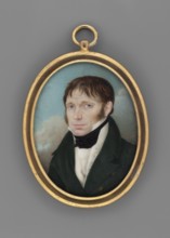 Samuel Bogumil Linde 1771–1847, painted by Giuseppe Landolfi fl. 1818–1823. Oval miniature