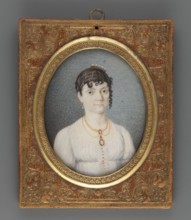 Baroness Schwerin, Martina Törngren von Schwerin? 1789–1875, Swedish writer; miniature portrait,