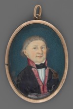 a Portrait of a young nobleman in the uniform of a lieutenant of the National Guard. Bust, slightly