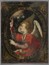 Angel from the Annunciation scene; painter, Dominicus Custos post 1550–1612, graphic artist;