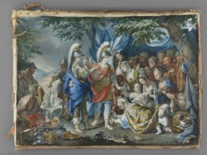 Alexander of Macedon in the camp of King Darius, according to Charles Le Brun Title: La famille de