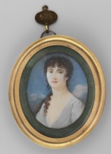Portrait of a Young Girl, Restallino, Carlo 1776–1864, painter. Female portrait shoulder-length,