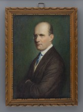 Portrait of a Man with a Monocle, G. Burger, 1918. Miniature, height 12.2 cm, width 8.4 cm.