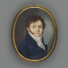 Portrait of a Man in a Navy Blue Tailcoat, Weixlbaum, Michael Johann 1790–1824, painter; busts,