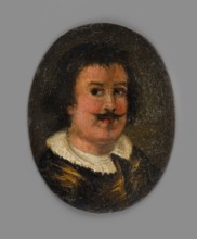 Portrait of a Man with a Spanish Moustache, unknown artist, male portrait, copy/foreign miniature,