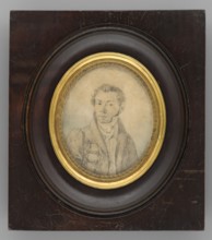 Self-portrait of the Artist, Rogozinski, Antoni Wincenty 1797–1835. Miniature, 1832.