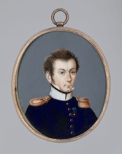 Lieutenant of the 4th Infantry Regiment, 1809–1810, Poland; miniature; height 6 cm, width 5 cm., An