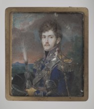 Lukasz Bieganski, major of the 1st Legion, unknown,  painter, 1807–1808, Poland, miniature, height
