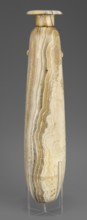 Alabastron, Slender alabastron with a distinct short cylindrical neck and a wide flat rim, provided