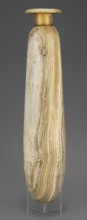 Alabastron, Slender alabastron with a distinct short cylindrical neck and a wide flat rim, provided