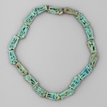 Necklace of 18 amulets, Goluchów Greater Poland Voivodeship, ankhs, Scen.Gal.Eg., necklaces, uas