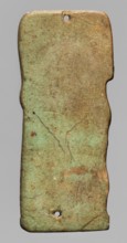 Amulet plaque depicting the god Hapi. Relief figurine shown in right profile as a mummified figure