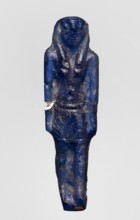 Amulet — god Horus; dark blue glass; Ptolemaic Period, 332–30 BC, Egypt; amulet; height 4.6 cm,