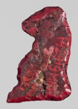 Amulet — sitting baboon; red glass; Ptolemaic Period, 332–30 BC, Egypt; amulet; height 3.2 cm,