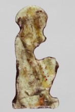 Amulet — god Re; light blue glass; Ptolemaic Period, 332–30 BC, Egypt; Egyptian deity Re depicted