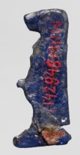 Amulet — goddess Toeris;, Dark blue glass with a violet tint; Ptolemaic Period, 332–30 BC, Egypt;