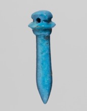 Amulet in the shape of a scepter topped with a papyrus canopy. Amulet; papyrus scepter. 664–525 BC;