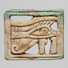 Amulet - udjat eye, udjat eyes, grave goods, Egyptian religion, ca. 945–656 BC; Third Intermediate