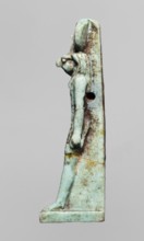 Amulet — god Re-Harakhte; maker, Re-Harakhte mythology; depicts solar disk and uraeus; Egyptian