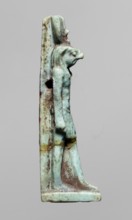 Amulet — god Re-Harakhte; maker, Re-Harakhte mythology; Egyptian deities; iconography: solar disk,