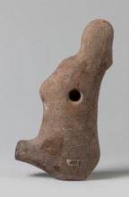 Lamp with a depiction of Athena-Neith, Mithra mythology, Attys mythology, Phrygian caps
