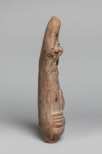 Lamp with a depiction of Athena–Neith, Lamp decorated with a youth, standing on its container,