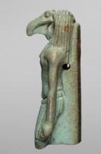 Amulet - god Thoth; maker, Thoth myth., Egyptian deities, Egyptian religion; dated 664–525 BC, Late