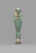 Ushabti Psamtyk-seneb, wigs, funerary figurine, hieroglyphs, beards facial hair, Psamtyk-seneb ca.