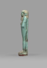 Ushabti Psamtyk-seneb, Wigs, funerary figurine, hieroglyphs, beards facial hair, Psamtyk-seneb ca.