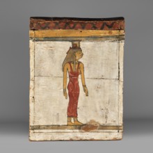 Canopic box, Sons of Horus mythology, falcons, jackals, Isis mythology, Nephthys mythology; grave