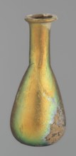 Flask, unknown eastern workshop, glass, antiquity, Roman Empire. Flask with a slender, pear-shaped
