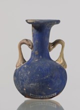 Amphora, bulging belly with a rounded bottom, long cylindrical neck with a thick ring-shaped rim;