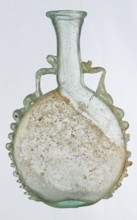 Ampoule, Egyptian workshop, 3rd century, Roman Empire 27 BC–476, vessel; height 12 cm, width 7.3