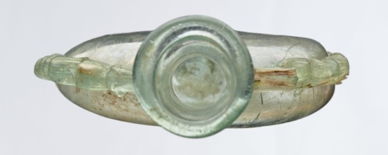 Ampoule, Egyptian workshop, 3rd century, Roman Empire 27 BC–476, vessel, height 12 cm, width 7.3