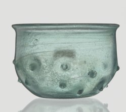 Bowl decorated with knobs. Hemispherical shape with pinched projections;, 3rd–4th century AD.
