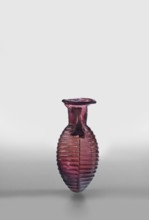 Amphora, unknown eastern workshop; glass vessels, Type: De Tommaso form 20. Translucent manganese