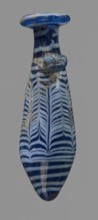 Alabastron with feathered decoration, Egyptian workshop, 6th–4th century BC, vessel alabastron,
