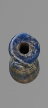 Alabastron with feathered decoration, Egyptian workshop, 6th–4th century BC, vessel; alabastron;