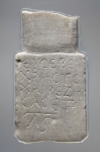 Epitaph of Eusebius, stele in the shape of two rectangular slabs of different widths placed